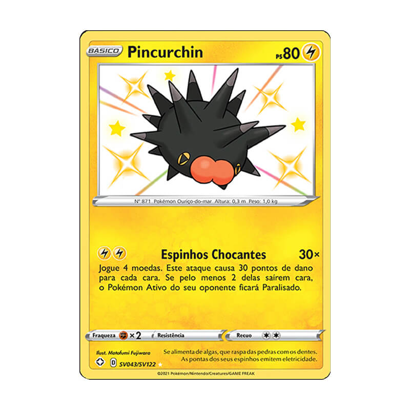 Pokémon TCG: Pincurchin (SV043/SV122) - SWSH4.5 Destinos Brilhantes