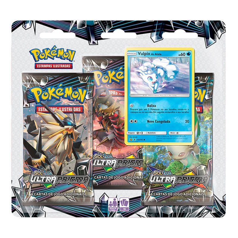 Pokémon TCG: Triple Pack SM5 Ultra Prisma - Vulpix de Alola