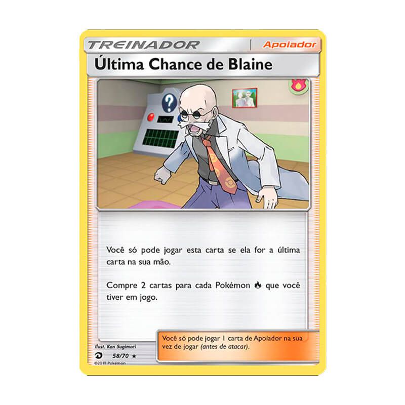 Pokémon TCG: Última Chance de Blaine (58/70) - SM7.5 Dragões Soberanos