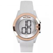 Relógio Mormaii Feminino Silicone Branco Digital MO13001B/8K