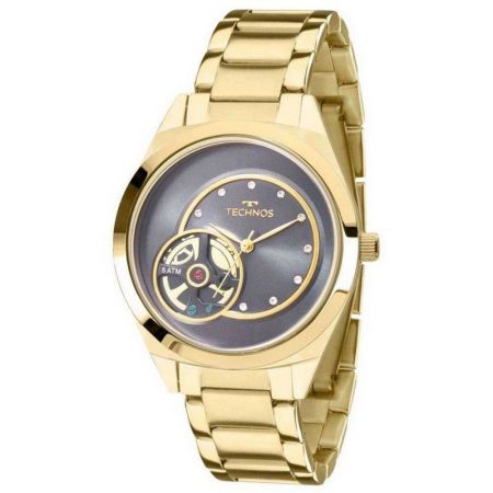 Relógio Technos Feminino Aço Inoxidável Dourado Analógico 2036MFP/4A