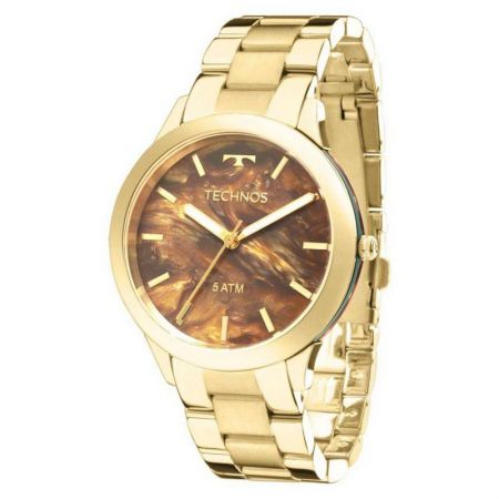 Relógio Technos Feminino Dourado Aço Inox Analógico Y121E5DF/4M