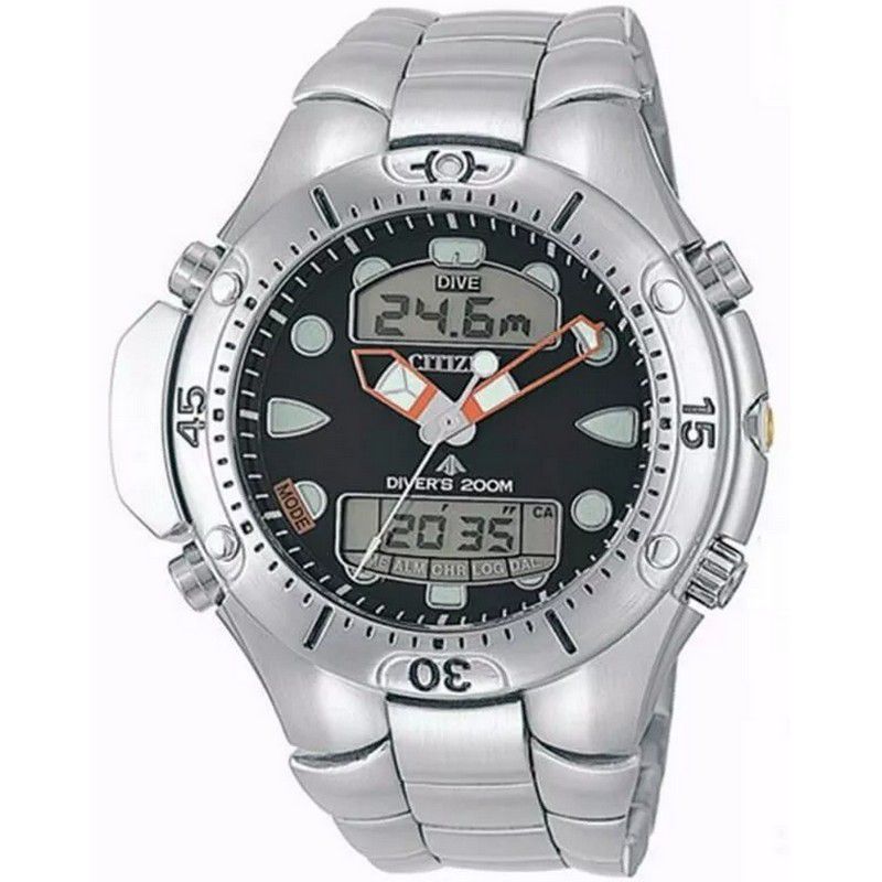 Relógio Citizen Masculino Aqualand II Aço Prata Profundímetro JP1060-52E