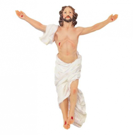 Jesus Ressuscitado - 30cm - de parede - resina