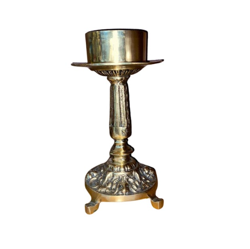Castiçal para vela - bronze - 11 x 22cm