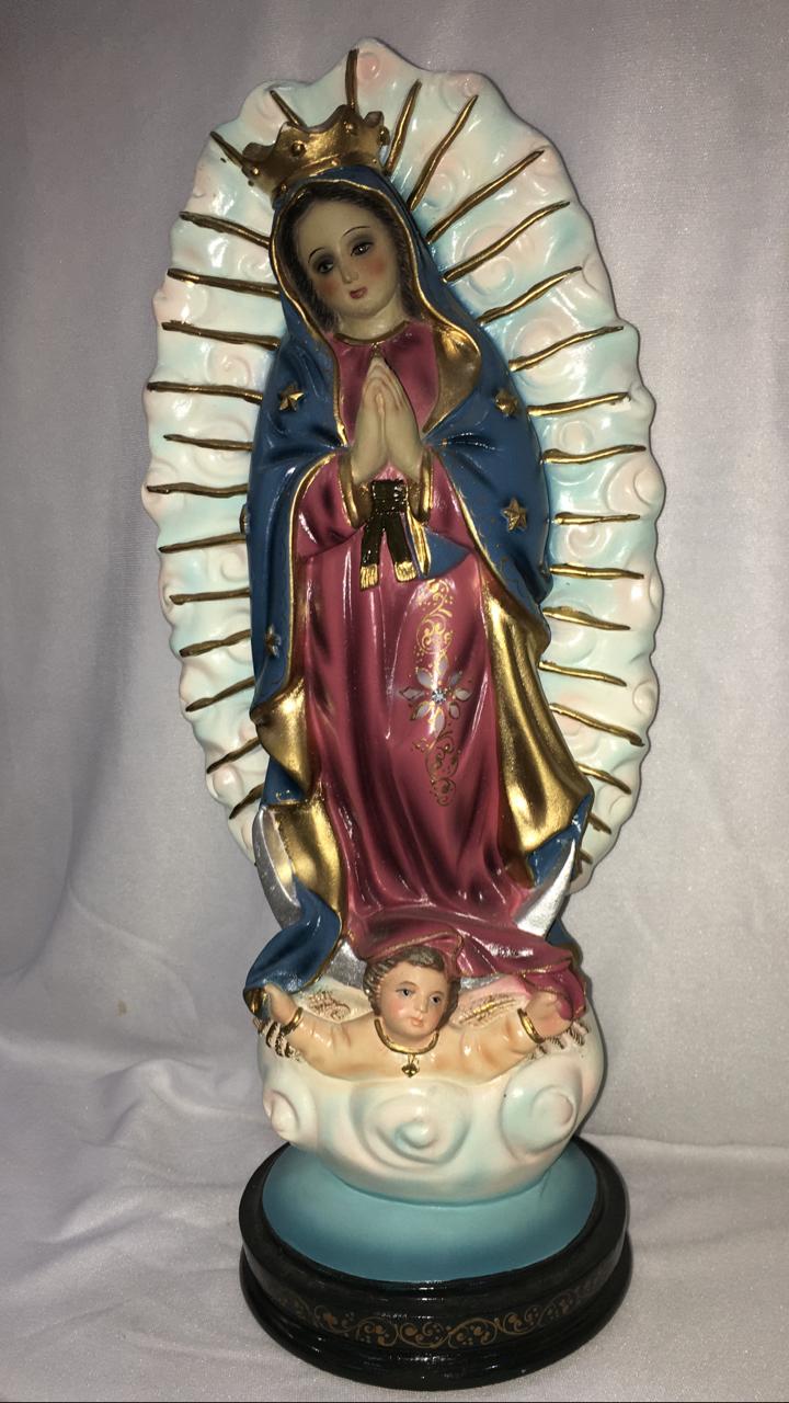 Nossa Senhora de Guadalupe - altura 30cm - fabricada em durata