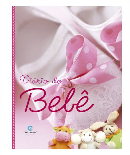 Livro Diário do Bebê Capa Dura Menina Rosa Culturama