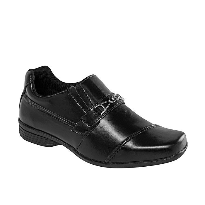 Sapato Social Juvenil Masculino Preto + Cinto | Classic
