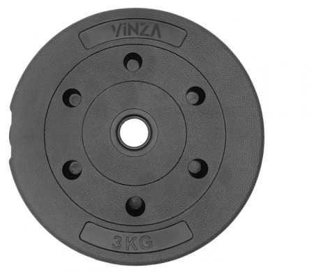 Anilha 3kg Vazada Cimento Vinza VF33