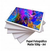 Papel Fotográfico Matte 108g - A4 20 folhas