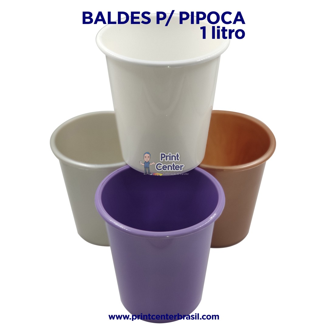 Balde de Pipoca (PP) - 1L (kit com 25 unidades)