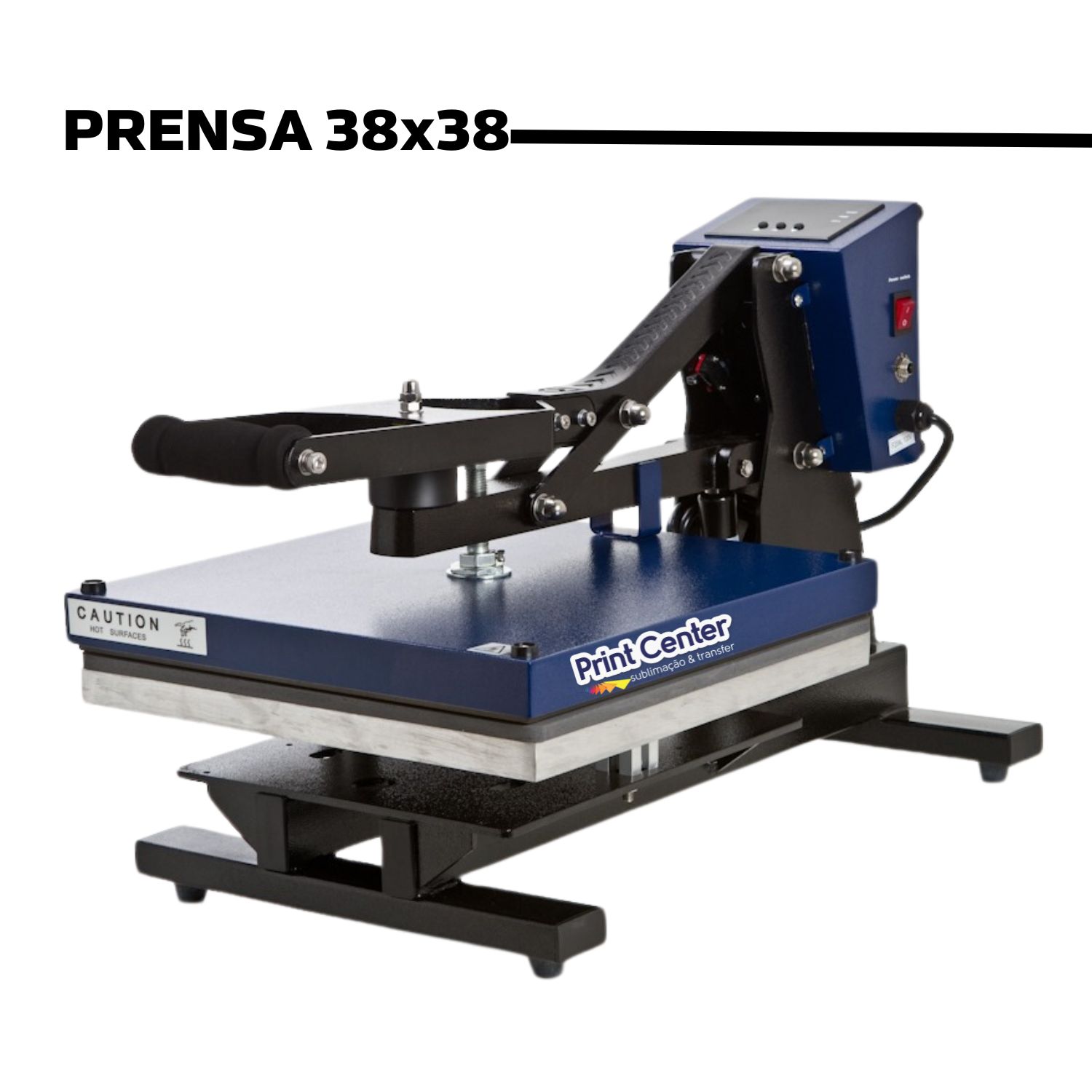Prensa Térmica Plana com Gaveta 38x38 Premium