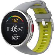 Relógio GPS Multiesportes Monitor Cardíaco de Pulso Polar Vantage V2 Cinza e Verde-limão