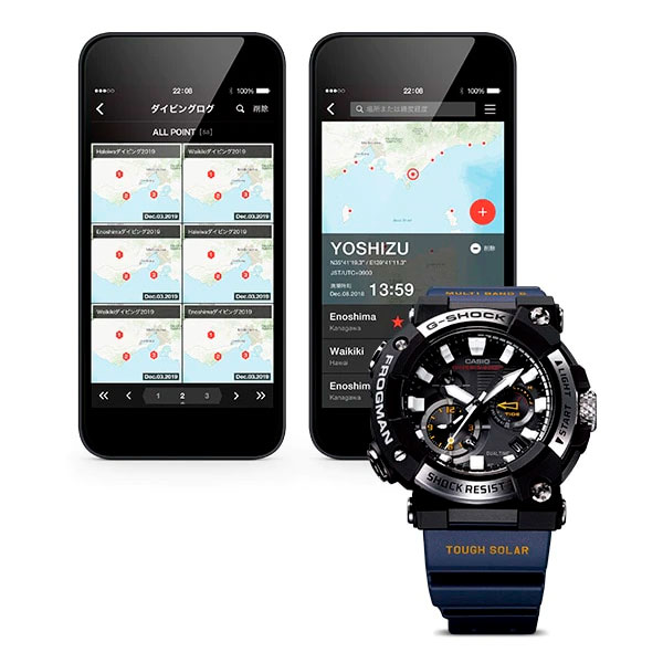 Relógio Casio G-Shock Frogman GWF-A1000-1A2DR Solar e Bluetooth - TREINIT 