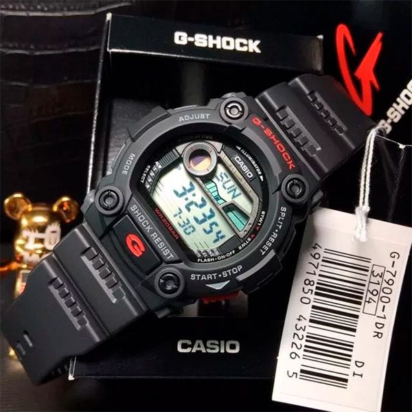 Relógio Casio G-Shock G-Rescue Tábua de Maré G-7900-1DR  - TREINIT 