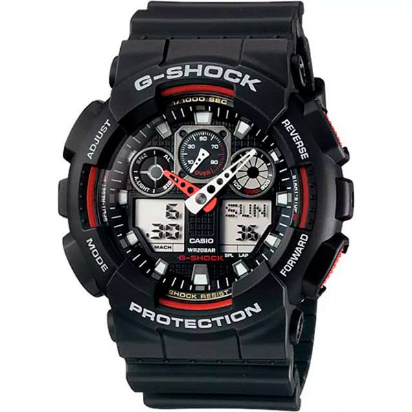 Relógio Casio G-Shock GA-100-1A4DR Resistente a choques - TREINIT 