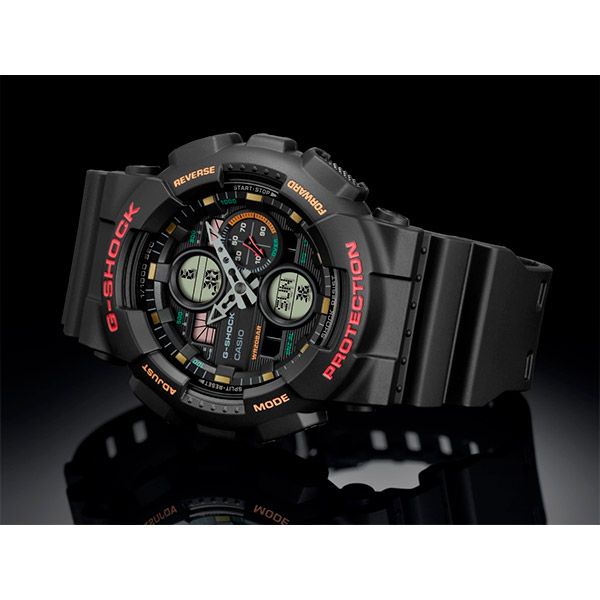 Relógio Casio G-Shock GA-140-1A4DR Resistente a choques  - TREINIT 