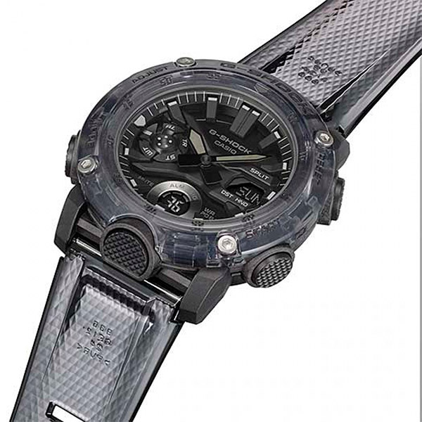 Relógio Casio G-Shock GA-2000SKE-8ADR Série Transparent Pack Carbon Core Guard  - TREINIT 