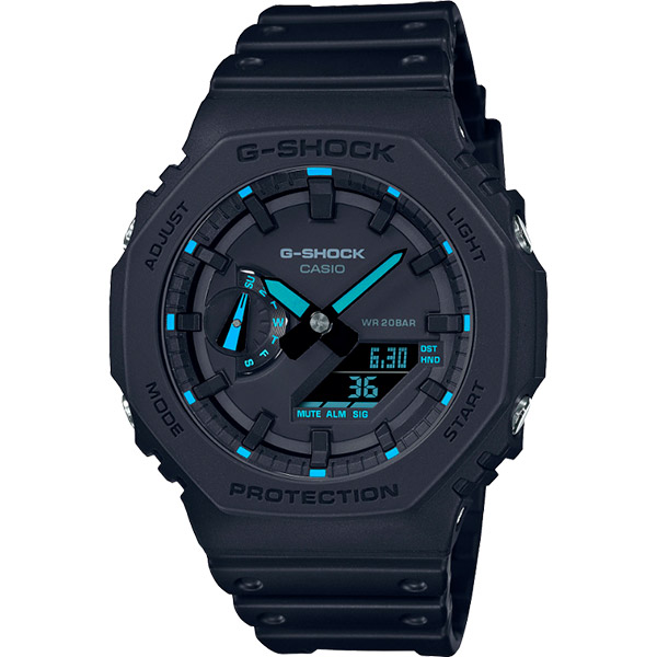 Relógio Casio G-Shock GA-2100-1A2DR Neon Accent Series - TREINIT 