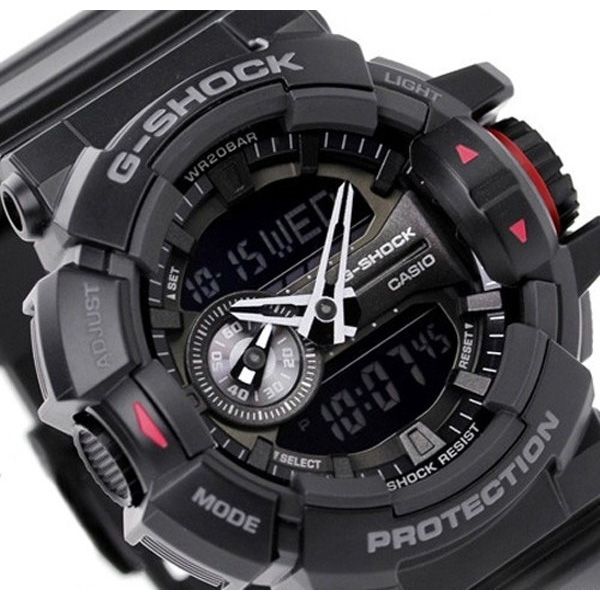 Relógio Casio G-Shock GA-400-1BDR Rotary Switch Resistente a choques - TREINIT 