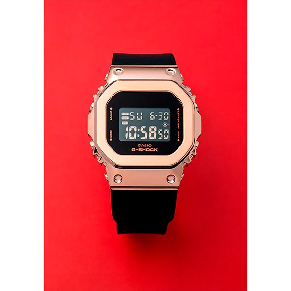 Relógio Casio G-Shock GM-S5600PG-1DR Caixa em Aço Inoxidável - TREINIT 