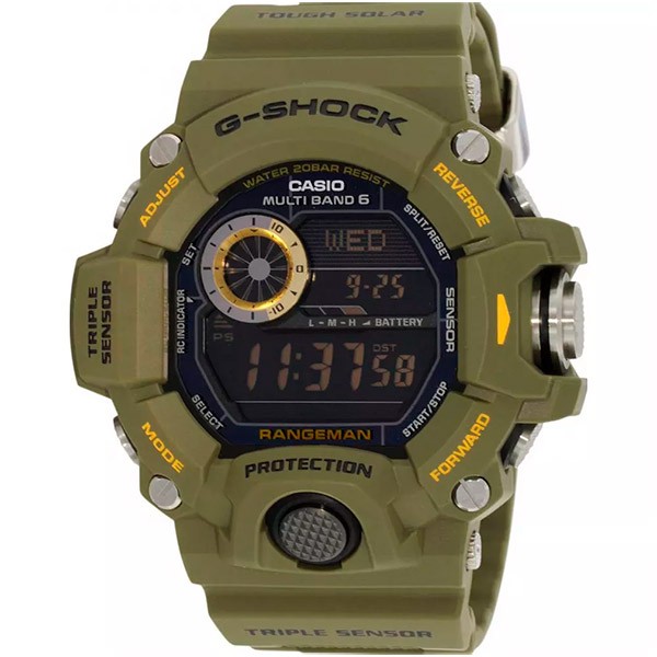 Relógio Casio G-Shock Rangeman GW-9400-3DR Sensor Triplo e Wave Ceptor  - TREINIT 
