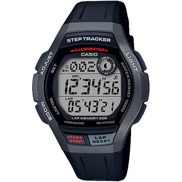Relógio Casio Step Tracker WS-2000H-1AVDF Contador de Passos  - TREINIT 