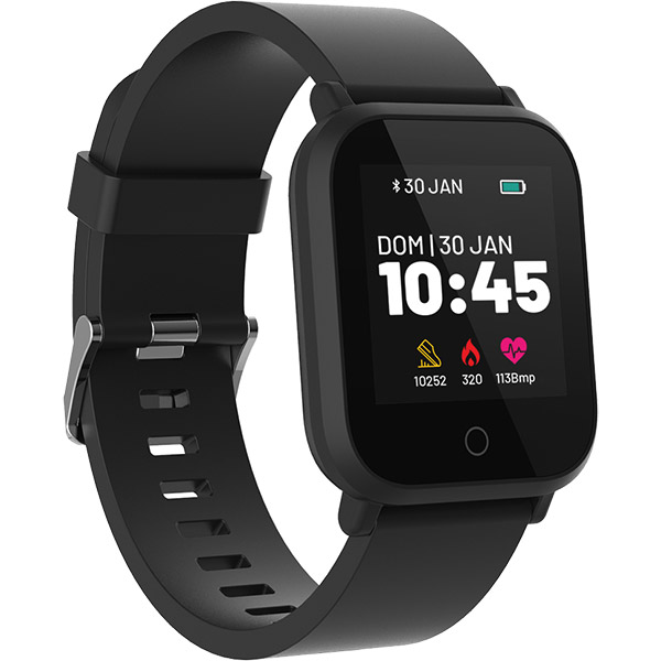 Relógio Smartwatch L1 Preto Atrio ES436 Android / IOS - TREINIT 