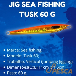 Jig Sea Fishing Metal Tusk 60 g - Foto 1