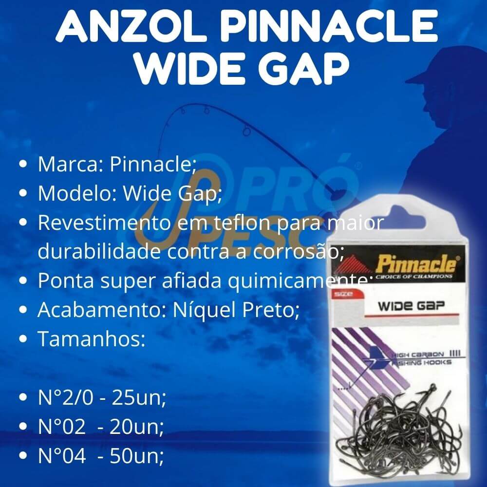 Anzol Pinnacle Wide Gap - Foto 2