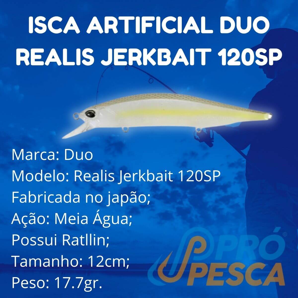 Isca Artificial Duo Realis Jerkbait 120SP - Foto 1