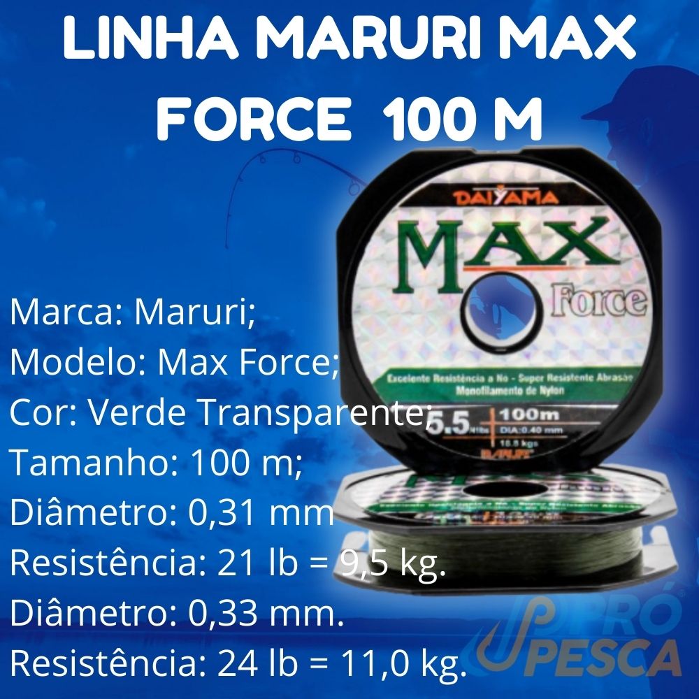 Linha Max Force Maruri Monofilamento (100 m) - Foto 4