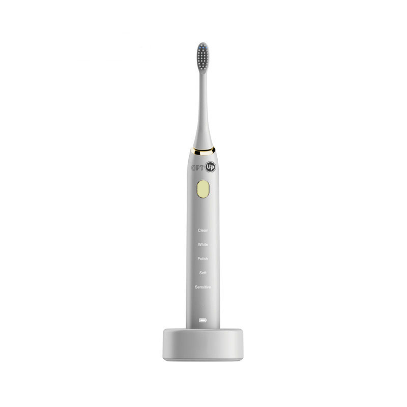 OPTUP Escova Dental Elétrica Sonic Recarregável  5 Modos De Limpeza - Branca