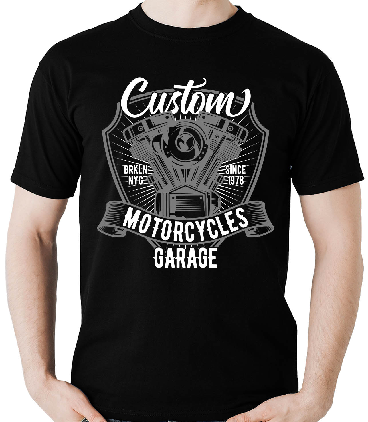 Camiseta Custom Motor Garage - Motociclista Moto  - Dragon Store