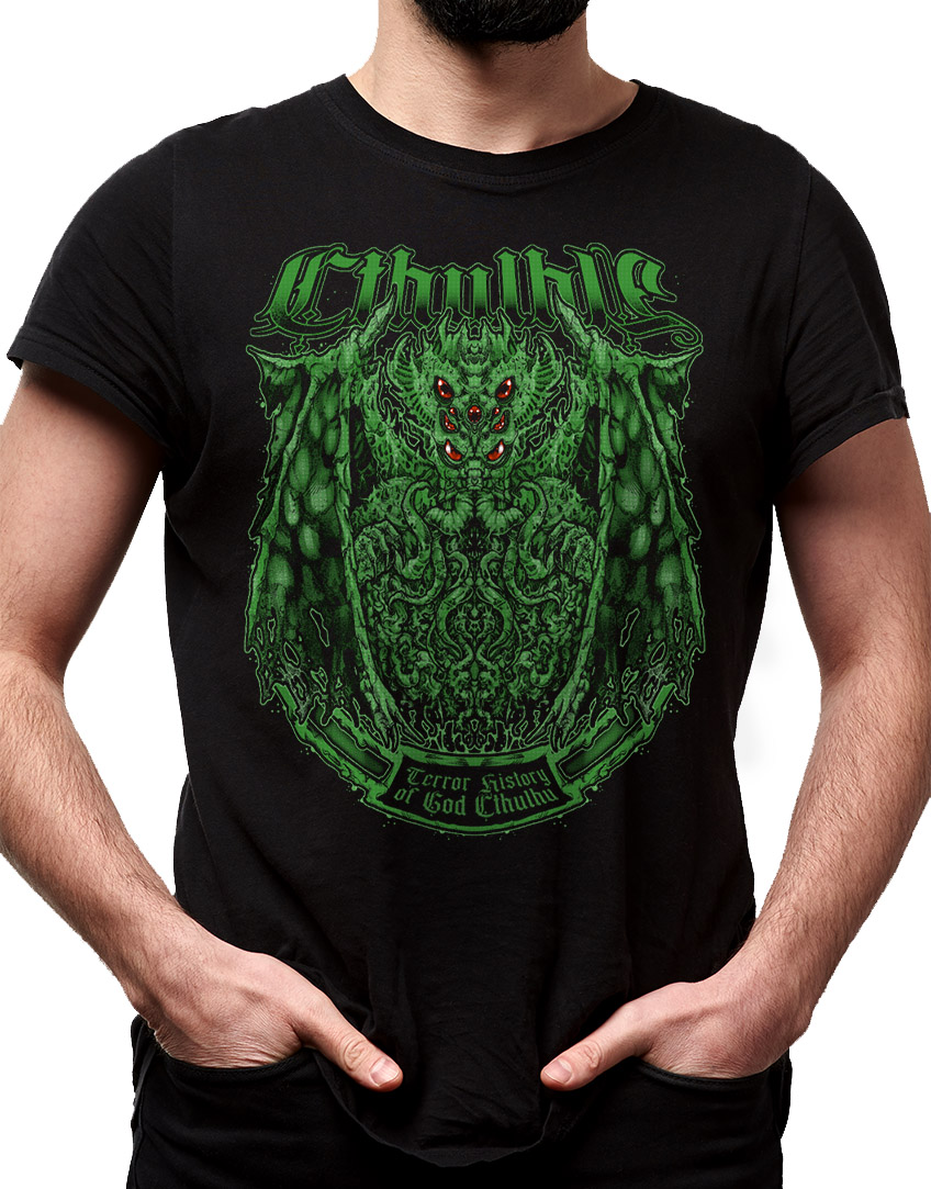 Camiseta geek Cthulhu O grande antigo H.P. Lovecraft
