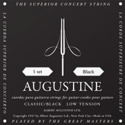Encordoamento Violão Nylon Augustine Classic Black - Tensão Leve