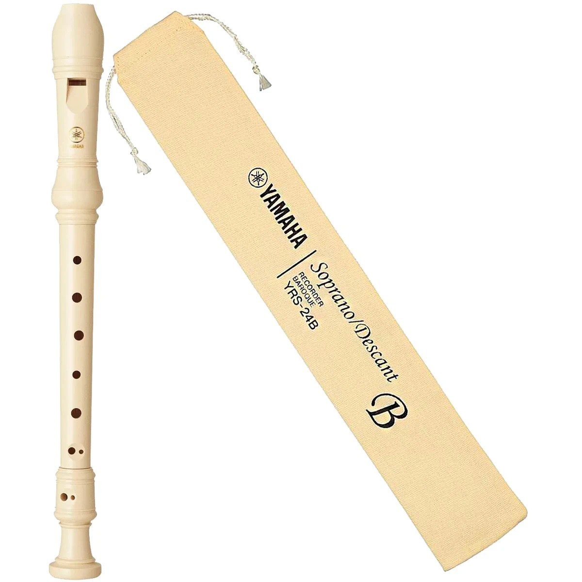 Flauta Doce Yamaha Soprano Barroca YRS24B