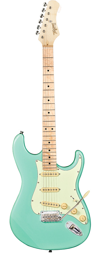Guitarra Tagima T-635 Surf Green com escudo Mint Green