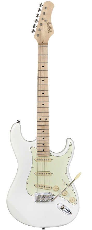 Guitarra Tagima T-635 White com escudo Mint Green