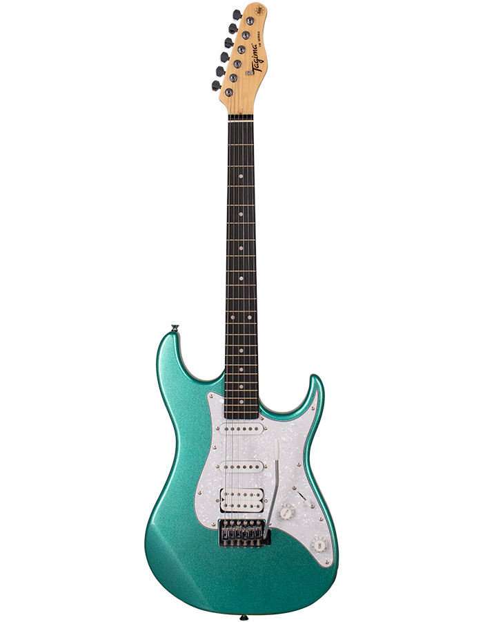 Guitarra Tagima TG-520 Metallic Surf Green Com Escudo Pearloid White