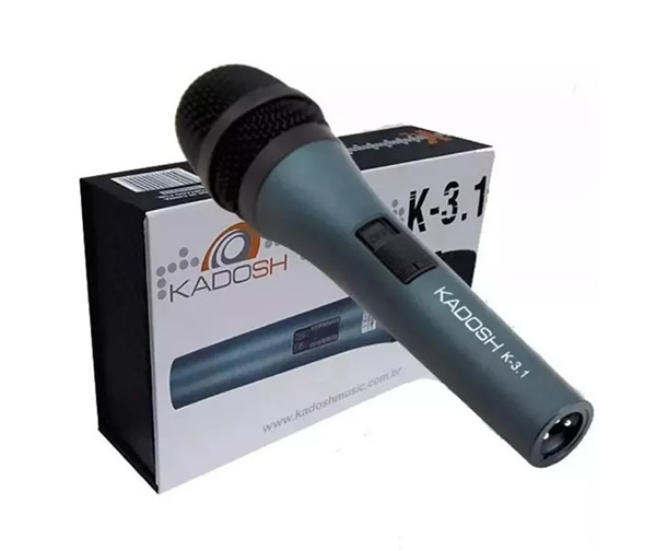 Microfone Cardióide Kadosh K3.1 C/ Cachimbo