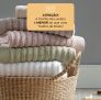 Toalha de Mão / Lavabo Buddemeyer Organic Jacquard 100% Algodão - Gramatura 500 g/m²