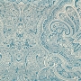 Tecido Gorgurão - Arabesco Azul Fundo Branco - 50cm x 140cm