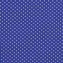 Tecido Tricoline Estampa - Poá Azul Bic - 50cm X150cm