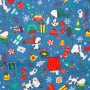 Tecido Tricoline Estampado Natal - Snoopy Natal - 50cm X150cm