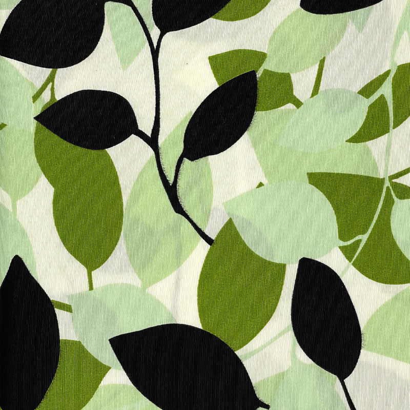 Tecido Gorgurão - Folhas Verde - 50cm x 140cm