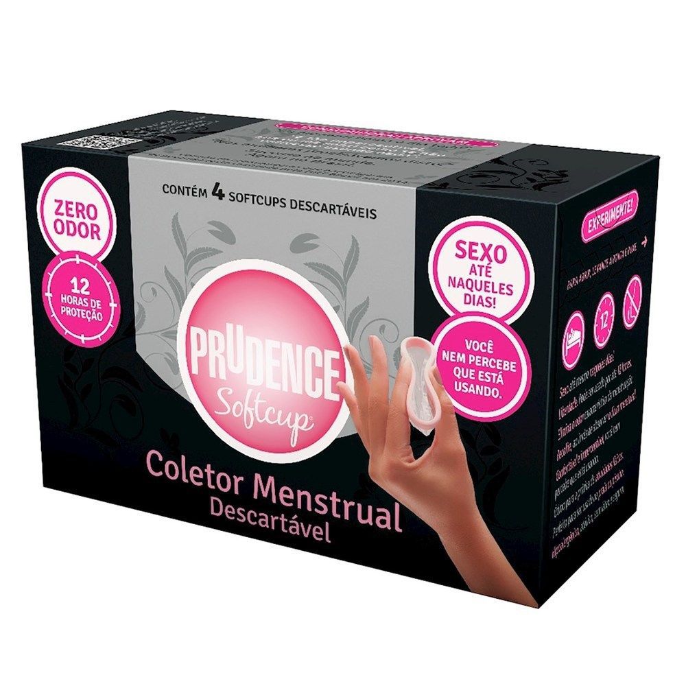 Soft Cup Coletor Menstrual (caixa Com 4 Unids.) - Prudence