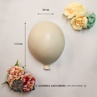 Aplique Resina  Balão G  - AI043 - Sandra Gotardo