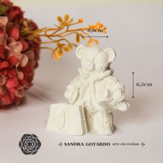 Aplique Resina Urso - UR014 - Sandra Gotardo