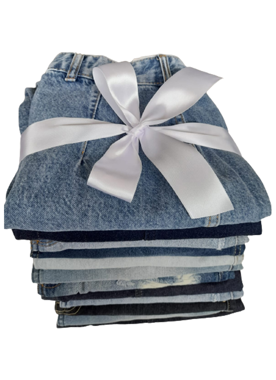 Kit Promocional 12 saias jeans sortidas em cores e tamanhos